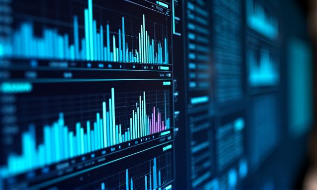 AI-powered dashboard displaying financial growth charts