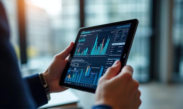 Real-time data streaming on tablet device in a modern office